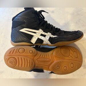 Asics Mens Wrestling Shoes Matflex Black & White Size 7